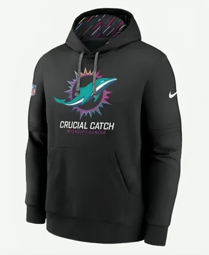 Crucial Catch Miami Dolphins Hoodie Front