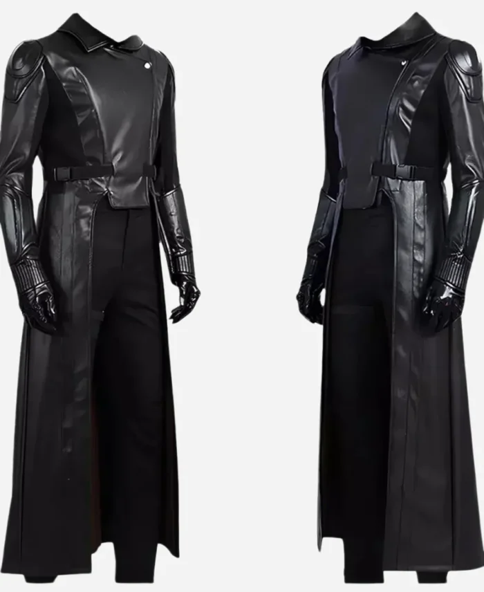 G.I. Joe Retaliation Movie Cobra Commander Black Leather Long Coat 