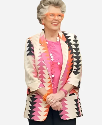 Great British Bake Off S015 Prue Leith Triangle Print Blazer