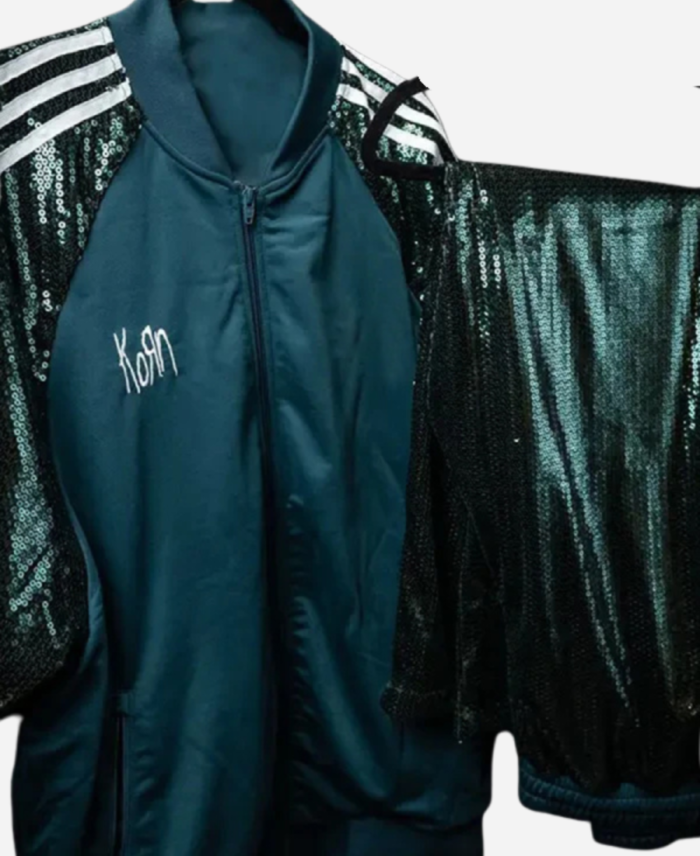 Green Sequin Tracksuit