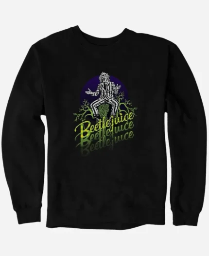 Halloween 2024 Beetlejuice It’s Showtime Black Sweatshirt