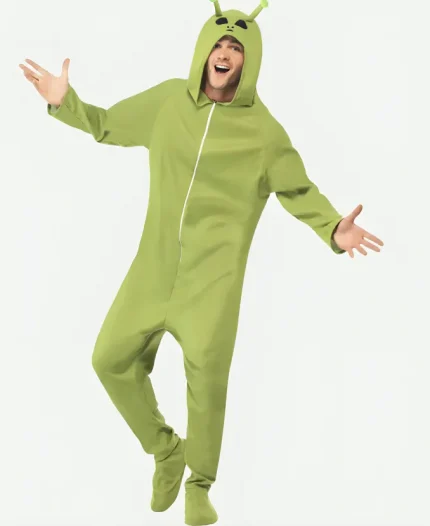 Unisex Alien Halloween Green Costume