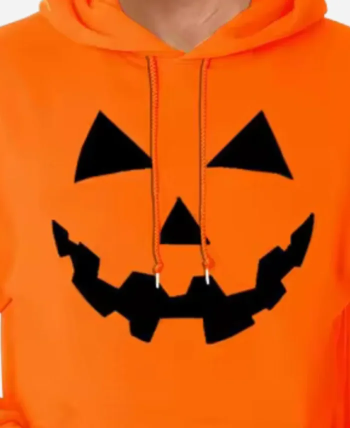 Halloween Orange Pumpkin Pullover Hoodie