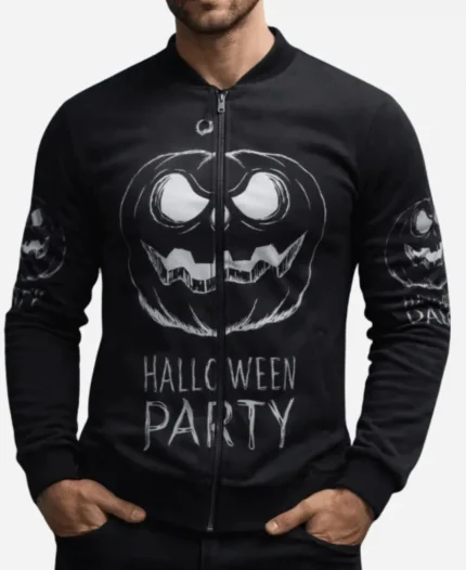 Halloween Party Black Bomber Jacket
