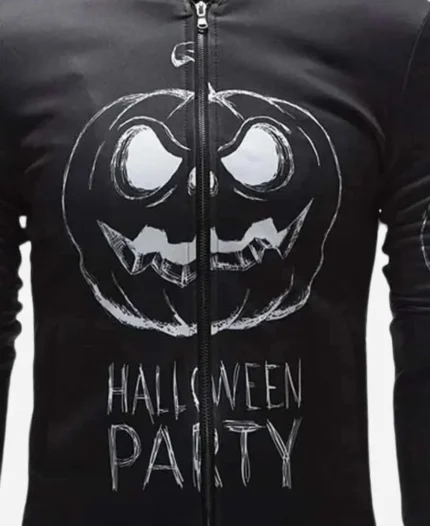 Halloween Party Black Bomber Jacket For Mens