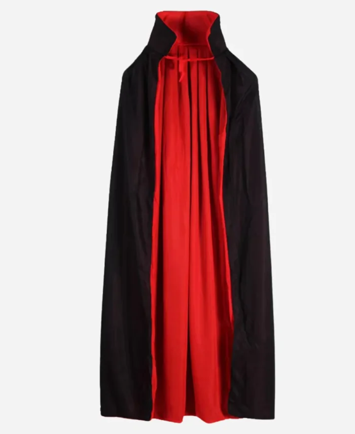 Halloween Vampire Dracula Black And Red Cloak Cape