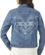 Hassie Harrison Tv Series Yellowstone Season 04 Laramie Blue Denim Jacket