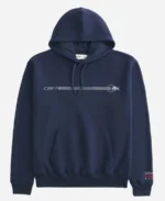 Hollister Oracle Red Bull Graphic Racing Hoodie For Sale