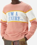 I’m a Luxury Princess Diana Pink And White Sweater For Women