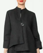 Jackie Weaver Yellowstone S05 Caroline Warner Black Cardigan