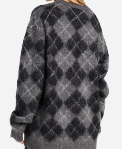 Jazz Raycole Grey Plaid Cardigan