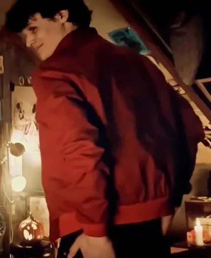 Jeremy Movie Beetlejuice Beetlejuice 2024 Arthur Conti Red Bomber Jacket 