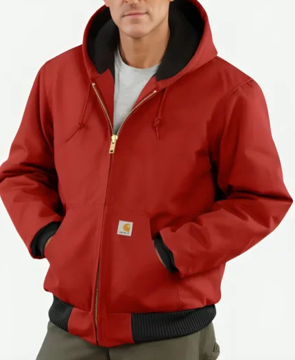 Jimmy Hurdstrom Yellowstone S04 Red Bomber Jacket