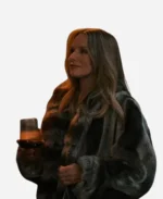 Joanne TV Series Nobody Wants This 2024 Kristen Bell Faux Fur Coat