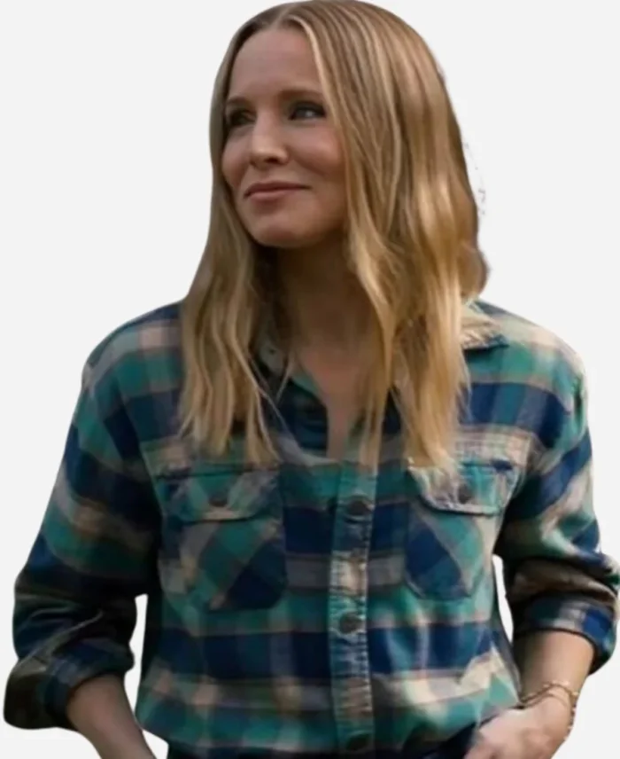 Joanne Tv-Series Nobody Wants This 2024 Kristen Bell Multicolor Plaid Shirt