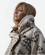 Kelly Reilly Yellowstone White Poncho Cloak Coat