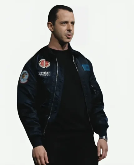 Kendall Roy Waystar Tv Series Succession Season 4 Jeremy Strong CEO Flight Black Jacket