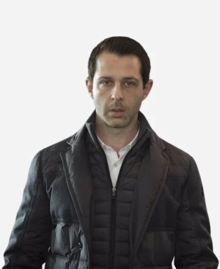 Kieran Culkin TV Series Succession S03 Roman Roy Black Parachute Puffer Jacket