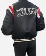 Kim Tae-Hyung Celine Black Bomber Varsity Jacket For Sale