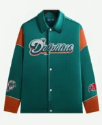 Kith NFL 47 Dolphins Kieran Coaches Jacket Front