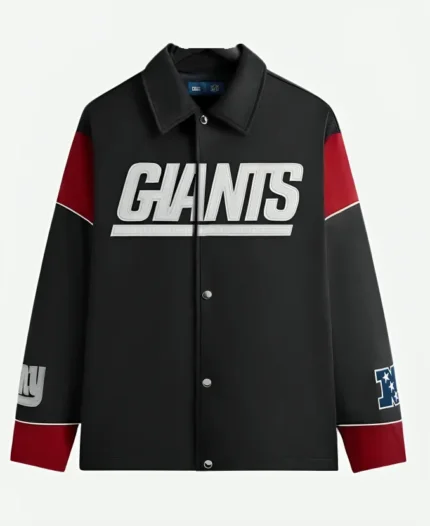 Kith NFL 47 Giants Kieran Coaches Jacket Front