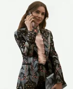 Lily Collins Emily In Paris S04 Floral Blazer