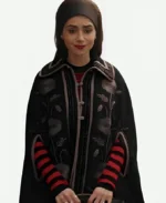 Lily Collins Emily in Paris S4 Cape Coat