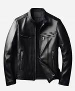 Mens Custom Skeleton Design Bachelorette Party Leather Jacket