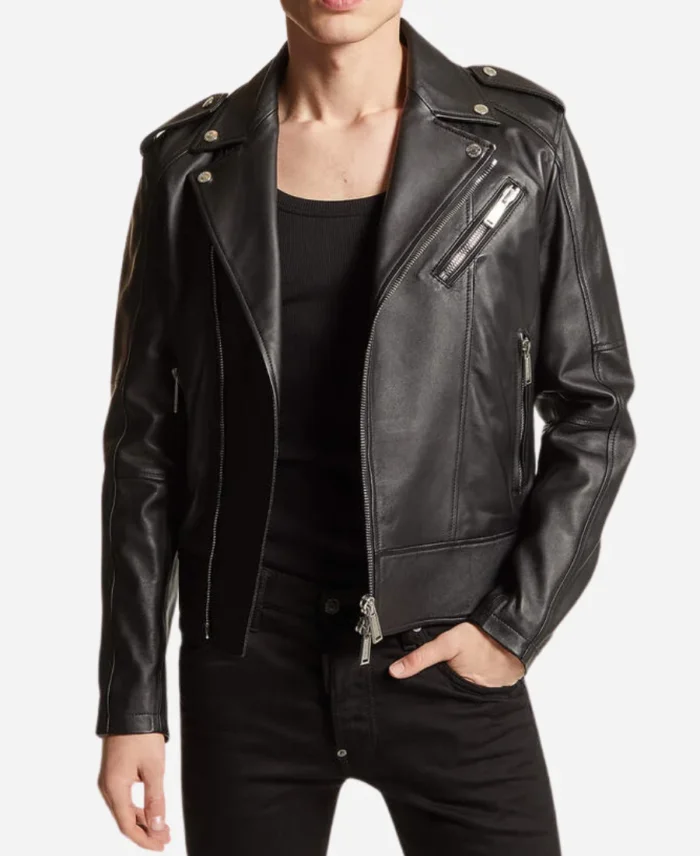 Michael Bublé The Voice S26 Biker Leather Jacket