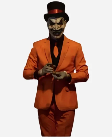 Michael Sheffield Movie The Jester 2023 Halloween Orange Costume Suit