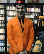 Michael Sheffield Movie The Jester Orange Costume Suit