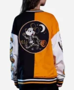 Mickey Mouse Letterman Disney Halloween Varsity Jacket Back