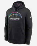 NFL 2024 Los Angeles Chargers Nike Black Crucial Catch Club Pullover Hoodie