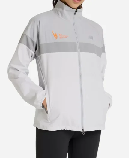 New York Celebration NYC Marathon Grey & White Track Jacket