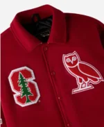 OVO Campus Stanford Red Varsity Bomber Jacket