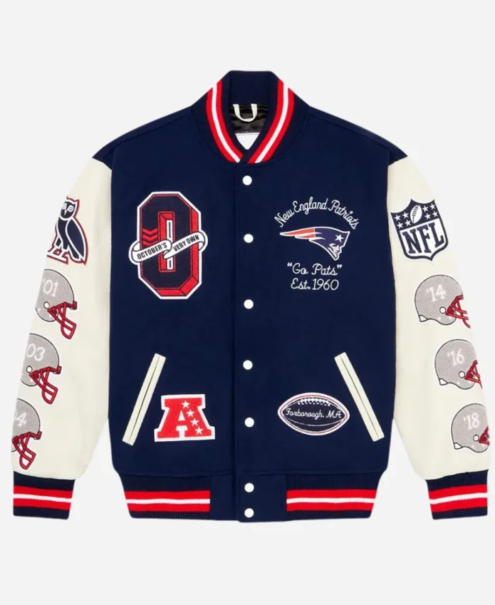 OVO New England Patriots Varsity Jacket