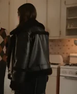 Only Murders In The Building S4 Selena Gomez Shearling Biker Jacket