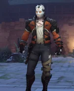 Overwatch Slasher 76 Biker Real Leather Jacket