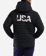 Paris 2024 Olympics Team USA Black Puffer Jacket For Sale