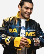 Puka Nacua Jeff Hamilton Los Angeles Rams Black Leather Jacket