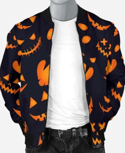 Pumpkins Halloween Bomber Jacket