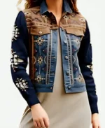 Reba McEntire The Voice S26 Denim Embroidered Jacket