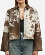 Samsoe Samsoe Cow Print Jacket