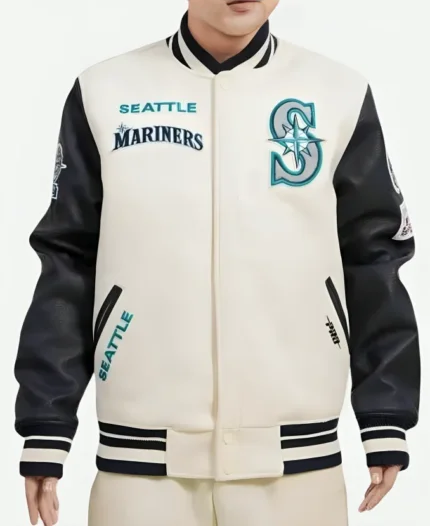 Seattle Mariners Retro Wool Varsity Jacket