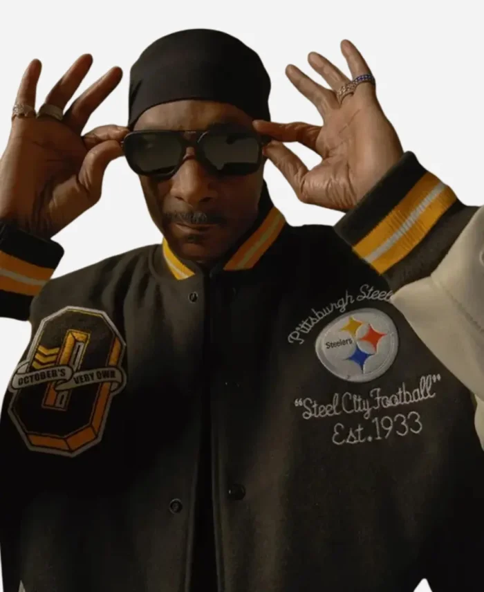 Snoop Dogg Pittsburgh Steelers Varsity Jacket