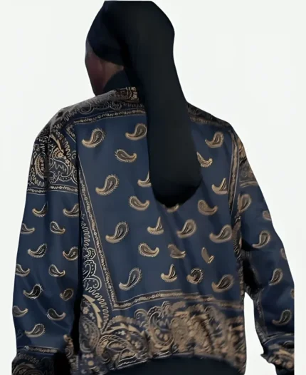 Snoop Dogg The Voice Season 26 Blue Printed Bomber Jacket