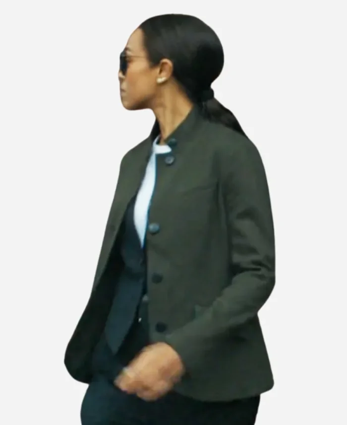 Special Ops Lioness S01 Zoe Saldana Green Blazer