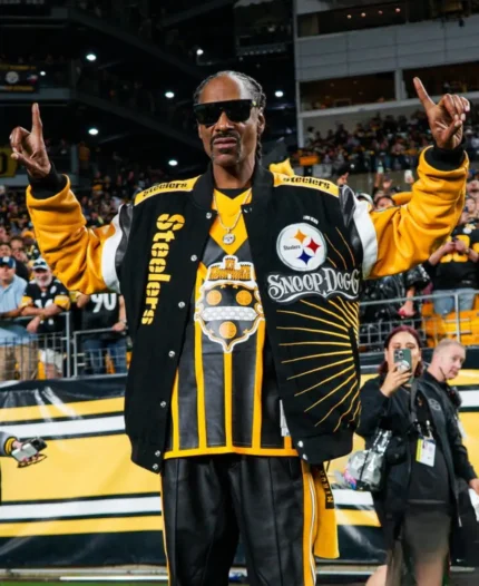Sunday Night Football Snoop Dogg Pittsburgh Steelers Varsity Jacket