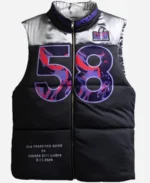 Super Bowl LVIII Kristin Juszczyk Puffer Vest