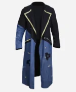 Taika Waititi Movie Free Guy Antoine Blue & Black Denim Trench Coat